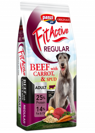 Croquettes savoureuses à base de bœuf, enrichies de vitamines naturelles. La nourriture pour chien idéale pour l'entretien des races moyennes à grandes !