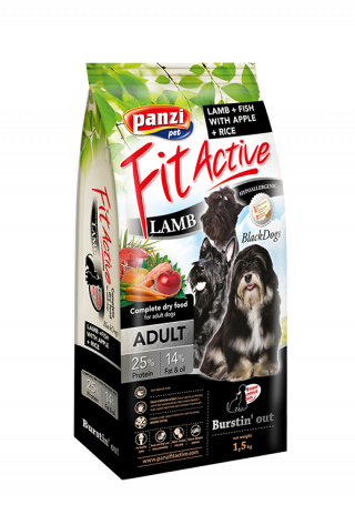 Fit Active Blackdogs 1,5kg kibble for pug