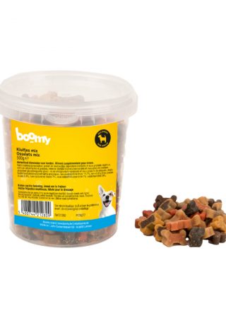Smakelijke kluifjes mix verkrijgbaar in 500g, 1,8kg of 3,5kg. De perfect snack voor trainingsmomenten of gewoon als lekker tussendoortje!