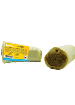 Deze gevulde runderbotten met kip of rund zijn de ideale beloning voor jouw hond. Geschikt voor alle hondenrassen, ongeacht de leeftijd.