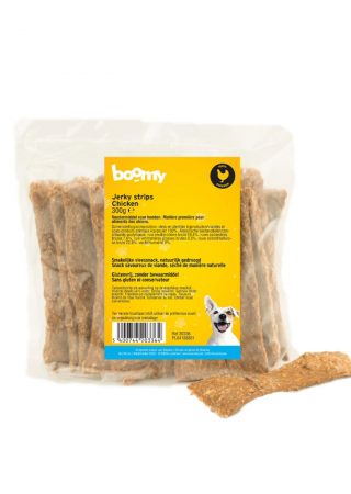 Deze jerky strips zijn gemaakt van 100% paard, konijn of kip. Volledig hypoallergeen, glutenvrij en zonder synthetische toevoegingen. Een gezonde snack!