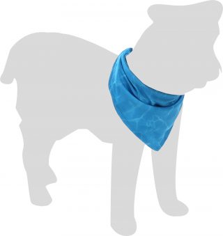 Deze koelbandana is perfect voor jouw hond op warme dagen! Gemaakt van ademend polyester en waterabsorberend. Gewoon nat maken voor gebruik en je hond blijft lekker koel