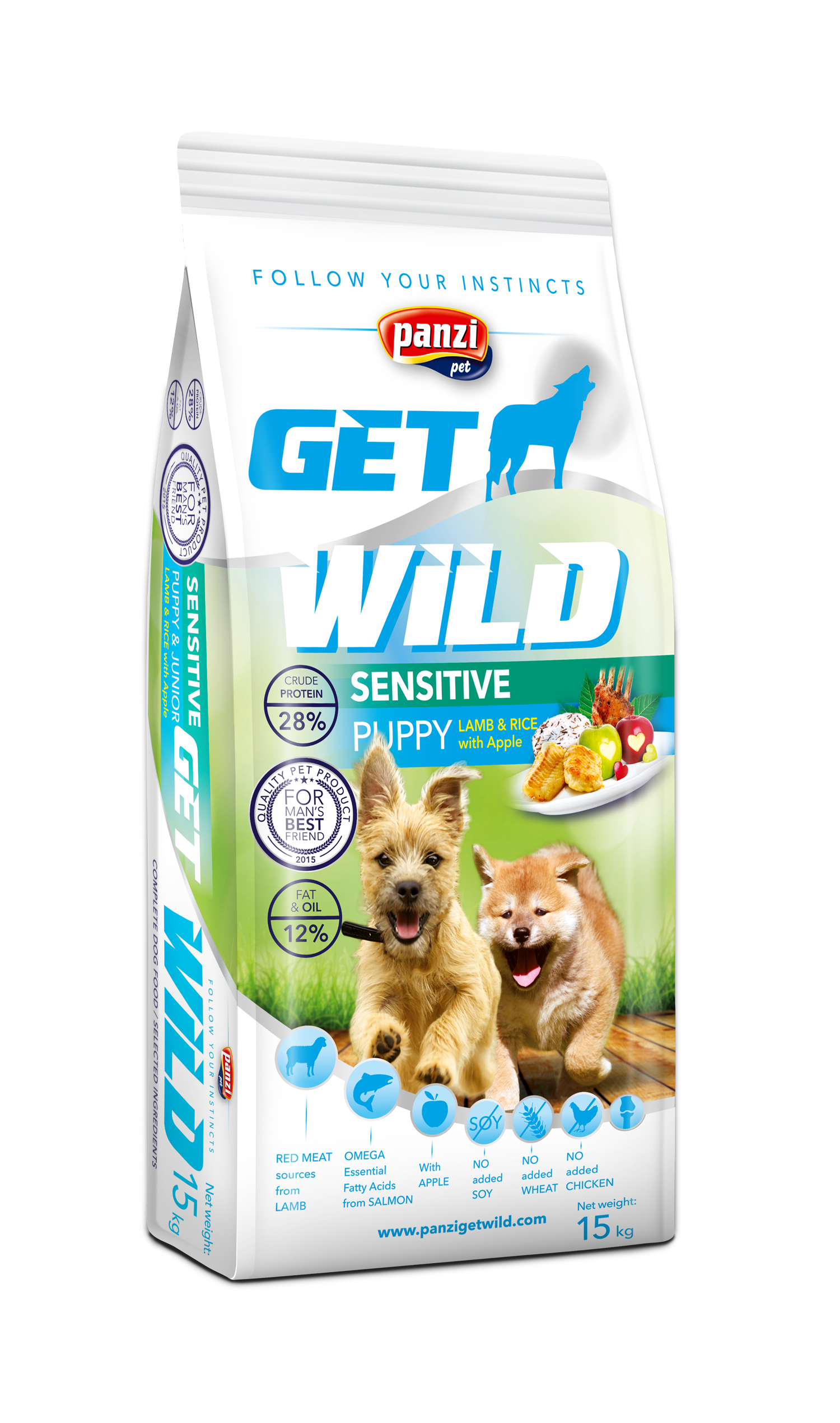 Puppy brokken voor middelgrote tot grote rassen op basis van een lam & rijst formule. Extra vitaminen en minerale voor een gezonde ontwikkeling en groei.