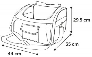Dankzij de autostoel Ida kan je jouw hond veilig meenemen in de auto. Daarnaast kan je hem ook gebruiken als draagtas met verstelbare schouderriem.