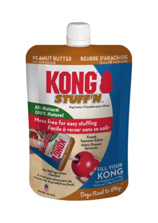 Ontdek onze heerlijke vloeibare Kong Pindakaasvulling! Eenvoudig te doseren en mee te nemen voor onderweg. Romige structuur met de smaak van pindakaas.