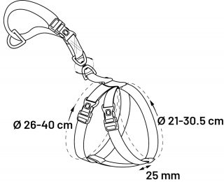 Ga veilig op pad met het verstelbare autoharnas Duma met kliksluiting en safety lock. Gebruik het harnas in de auto of tijdens een wandeling.