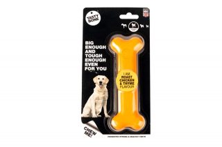 De Tastybone is gemaakt van 100% zuiver nylon en natuurlijke aroma's. Een extreem hard bot geschikt voor uren kauwplezier!