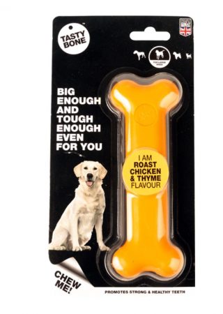 De Tastybone is gemaakt van 100% zuiver nylon en natuurlijke aroma's. Een extreem hard bot geschikt voor uren kauwplezier!