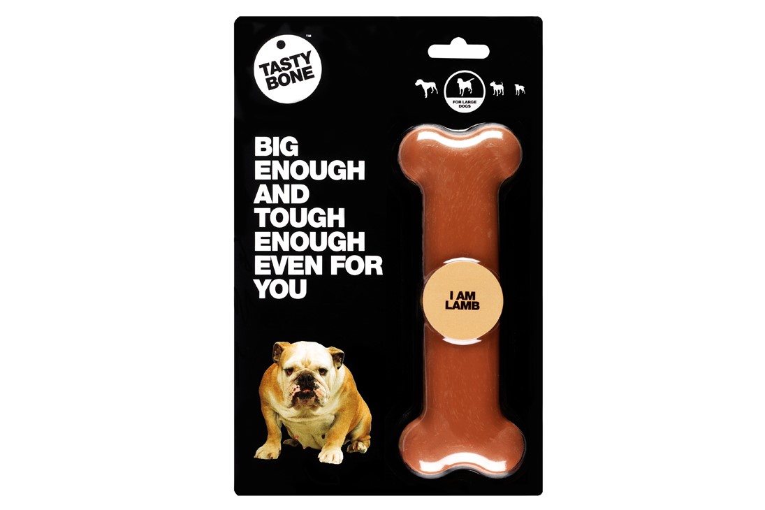 De Tastybone is gemaakt van 100% zuiver nylon en natuurlijke aroma's. Een extreem hard bot geschikt voor uren kauwplezier!