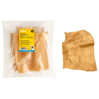 De runderkophuid platen zijn gemaakt van 100% gedroogde runderkophuid stukken van 20 x 20cm. Deze natuurlijke snack is perfect voor grote hondenrassen.
