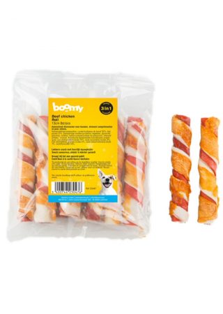De Beef & Chicken Rolls zijn gemaakt uit een stevige runderhuid kern, omwikkeld met een dubbele laag rund en kippenvlees. Verkrijgbaar in 13cm, 20cm of 40cm