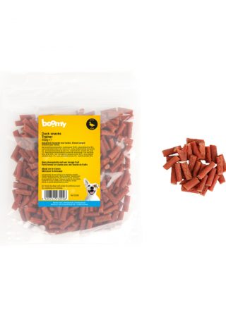De eend trainers zijn zachte strookjes van ong. 2cm die voor maar liefst 78,8% bestaan uit eendenvlees. De perfecte trainingssnack of beloning onderweg.