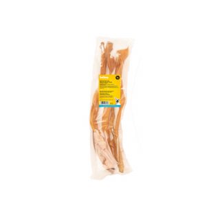 De geitensticks gemaakt van 100% gedroogde geitenhuid van 40-50cm zijn de perfecte kauwsnacks voor middelgrote tot grote hondenrassen.
