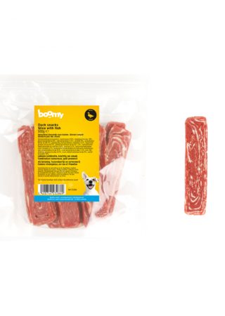De eend strips met kabeljauw zijn zachte strookjes van 3 x 13cm gemaakt uit hoogwaardige eend en kabeljauw. Per 500g in hersluitbare verpakking verpakt.