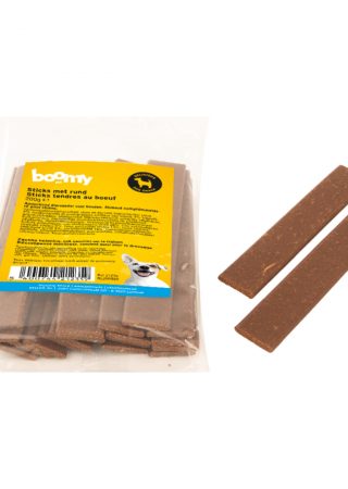 Heerlijke, zachte sticks van ca. 10,5 cm lang en 2 cm breed, perfect als beloning of dagelijks tussendoortje voor je hond, van alle leeftijden en groottes