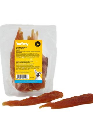 Deze heerlijke kipfilet is de perfecte beloning voor jouw hond, ongeacht de leeftijd of ras. Verpakt in een hersluitbare verpakking van 100g.
