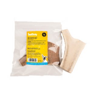 Het gespleten hertengewei is een van de hardste en meest duurzame kauwsnacks voor honden. Verkrijgbaar in verschillende maten/gewichten.