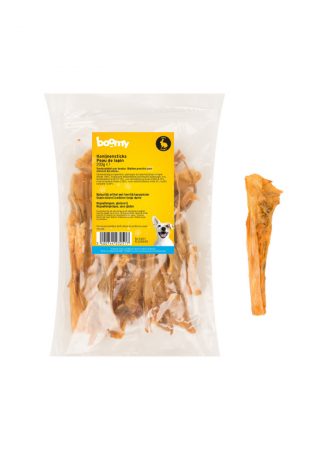 De konijnensticks bestaan uit konijnenhuid in reepjes versneden van 15cm. Een 100% natuurlijke snack geschikt voor alle middelgrote hondenrassen.