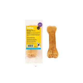De Beef Bone kluiven zijn verkrijgbaar in 2 smaken: Struisvogel of Bullepees/Pens. Maak de keuze uit kluiven van 12cm of 17cm.